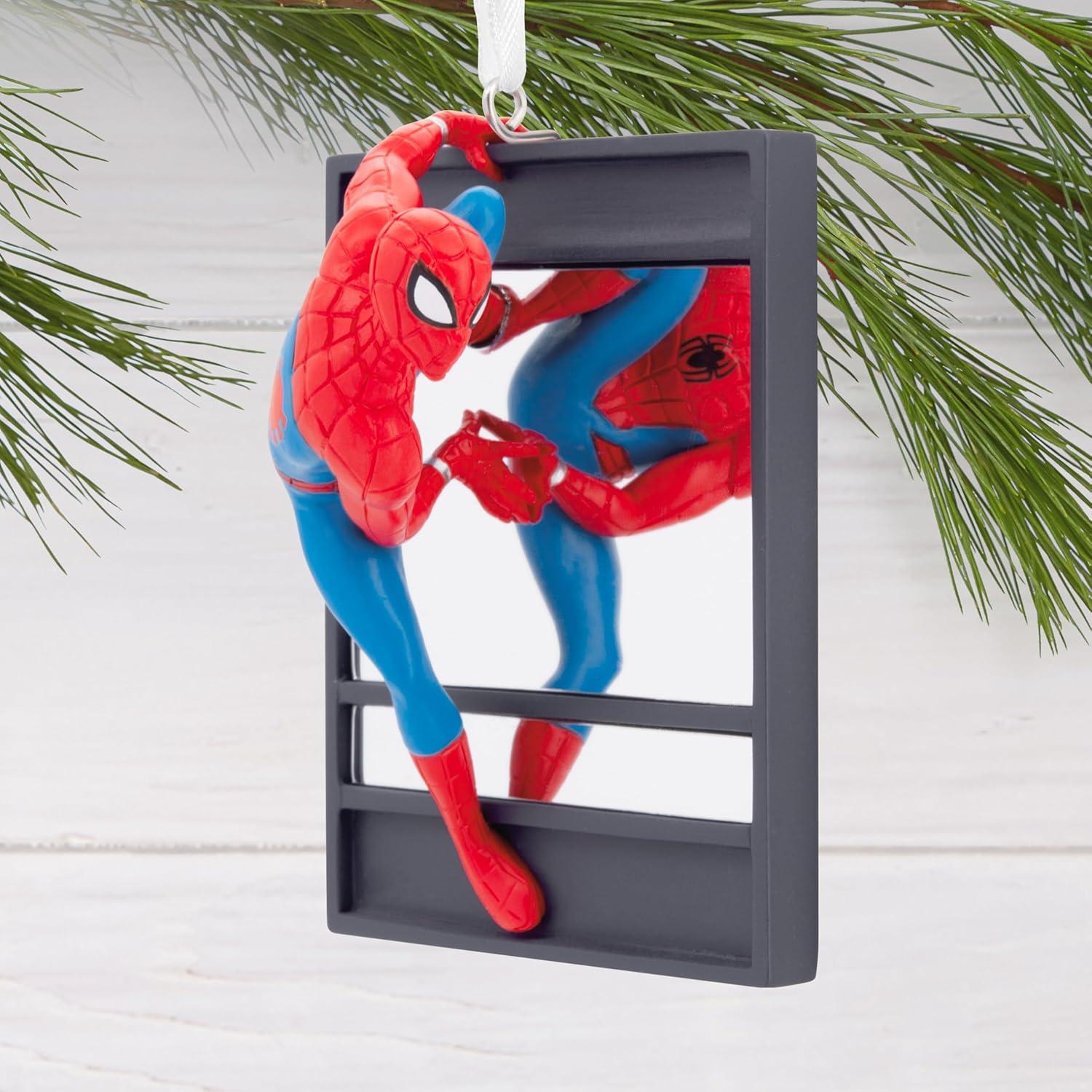 imageHallmark Marvel SpiderMan on Window Christmas Ornament Super Hero Gifts