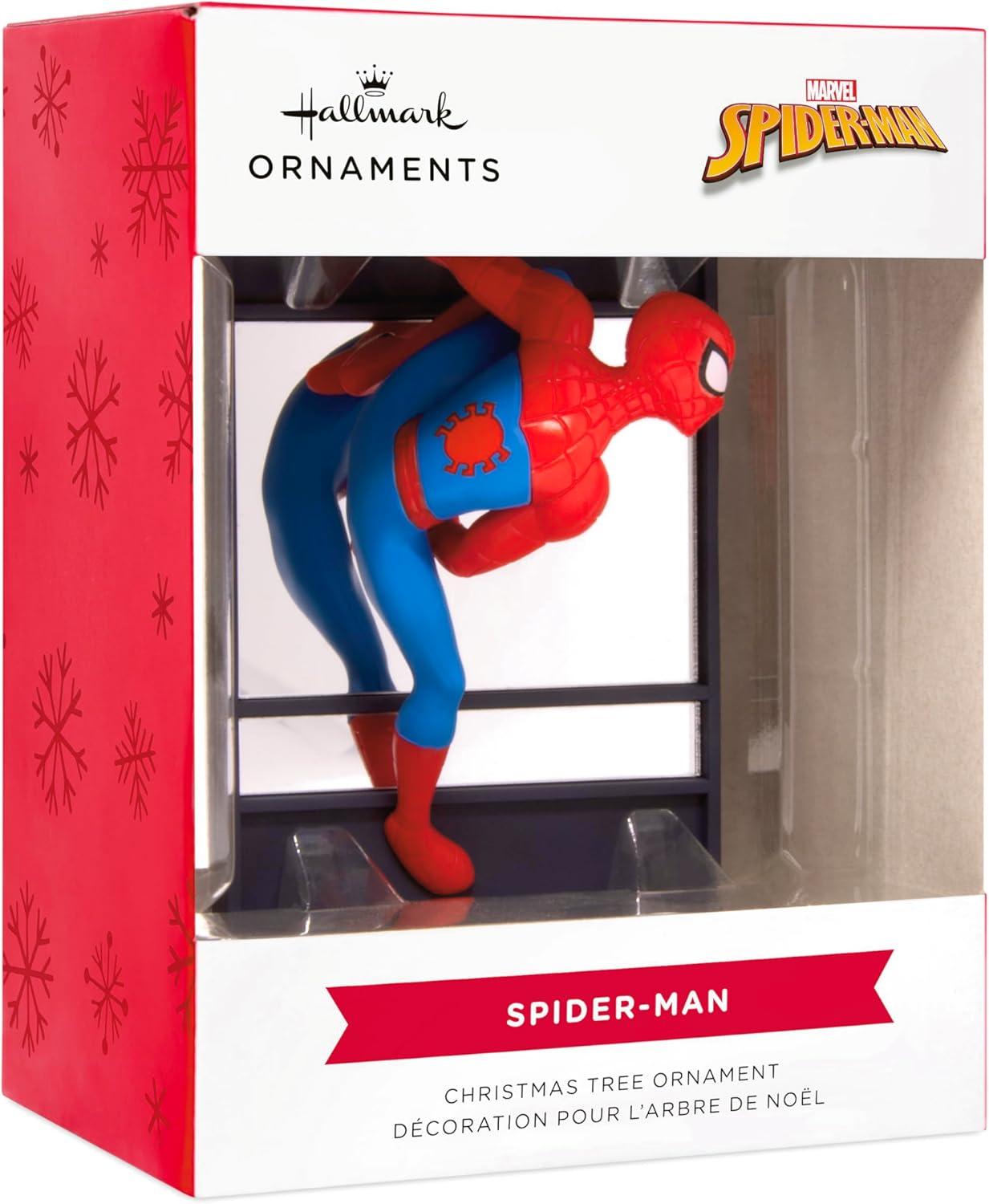 imageHallmark Marvel SpiderMan on Window Christmas Ornament Super Hero Gifts