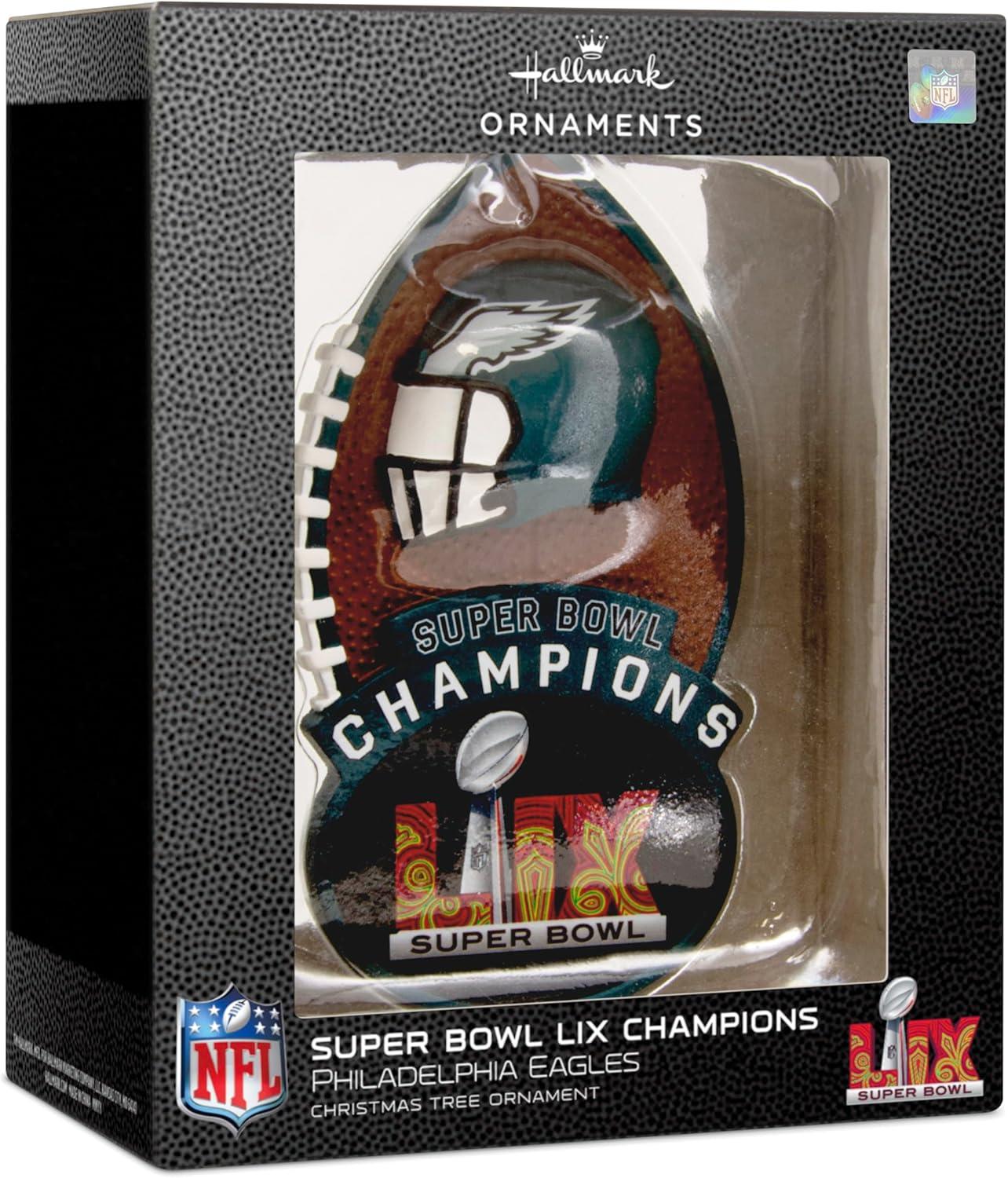 imageHallmark NFL Philadelphia Eagles Super Bowl LIX Champions Christmas Ornament Gifts for Sports Fans
