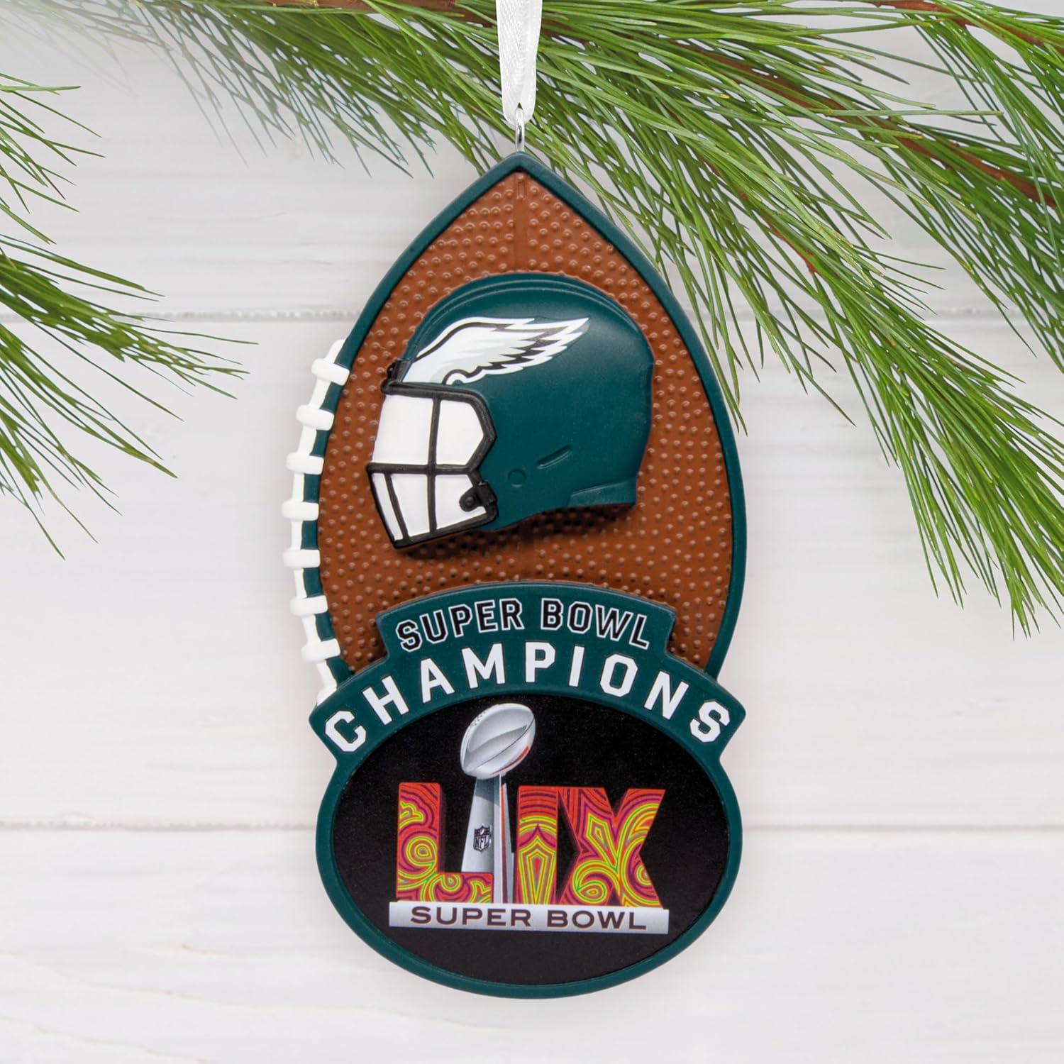imageHallmark NFL Philadelphia Eagles Super Bowl LIX Champions Christmas Ornament Gifts for Sports Fans
