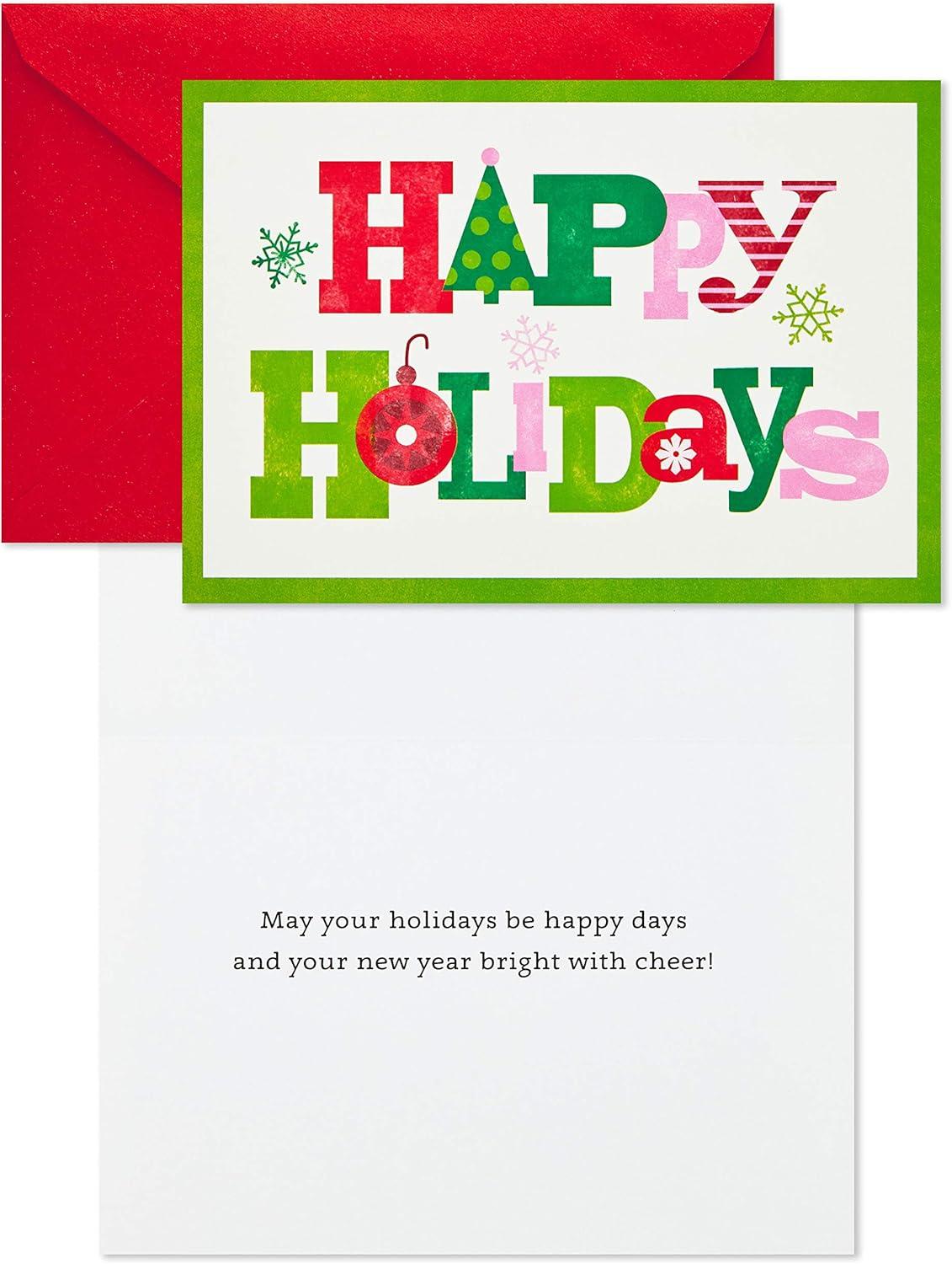 imageHallmark Pack of Pokmon Christmas Cards Pikachu Christmas Lights 4 Holiday Cards with Envelopes 5XXH2386Christmas Joy  8 Cards with Envelopes