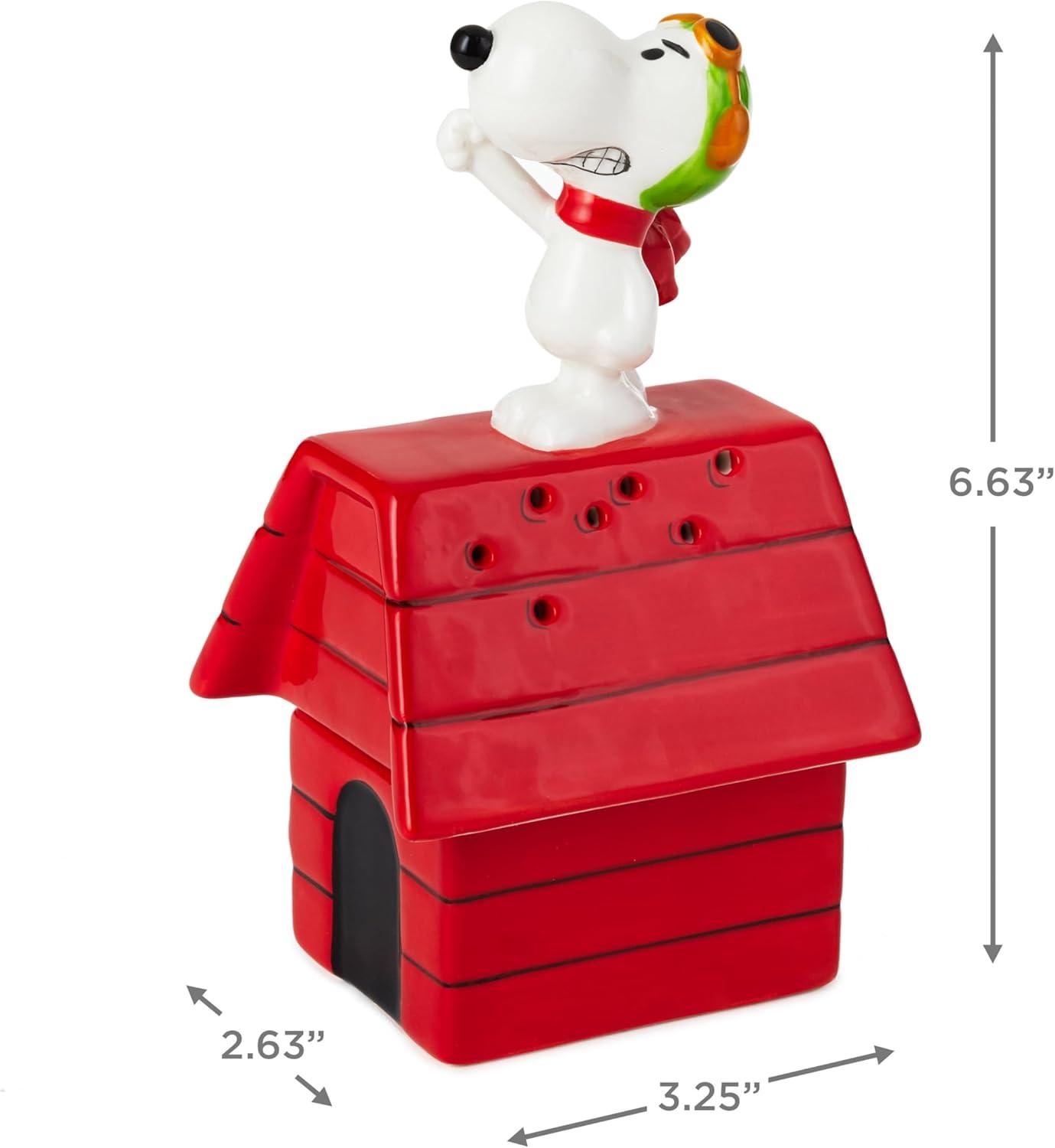 imageHallmark Peanuts Stacked Salt and Pepper Shakers Set of 2 Flying Ace Snoopy Gift for Mom Nana Fans