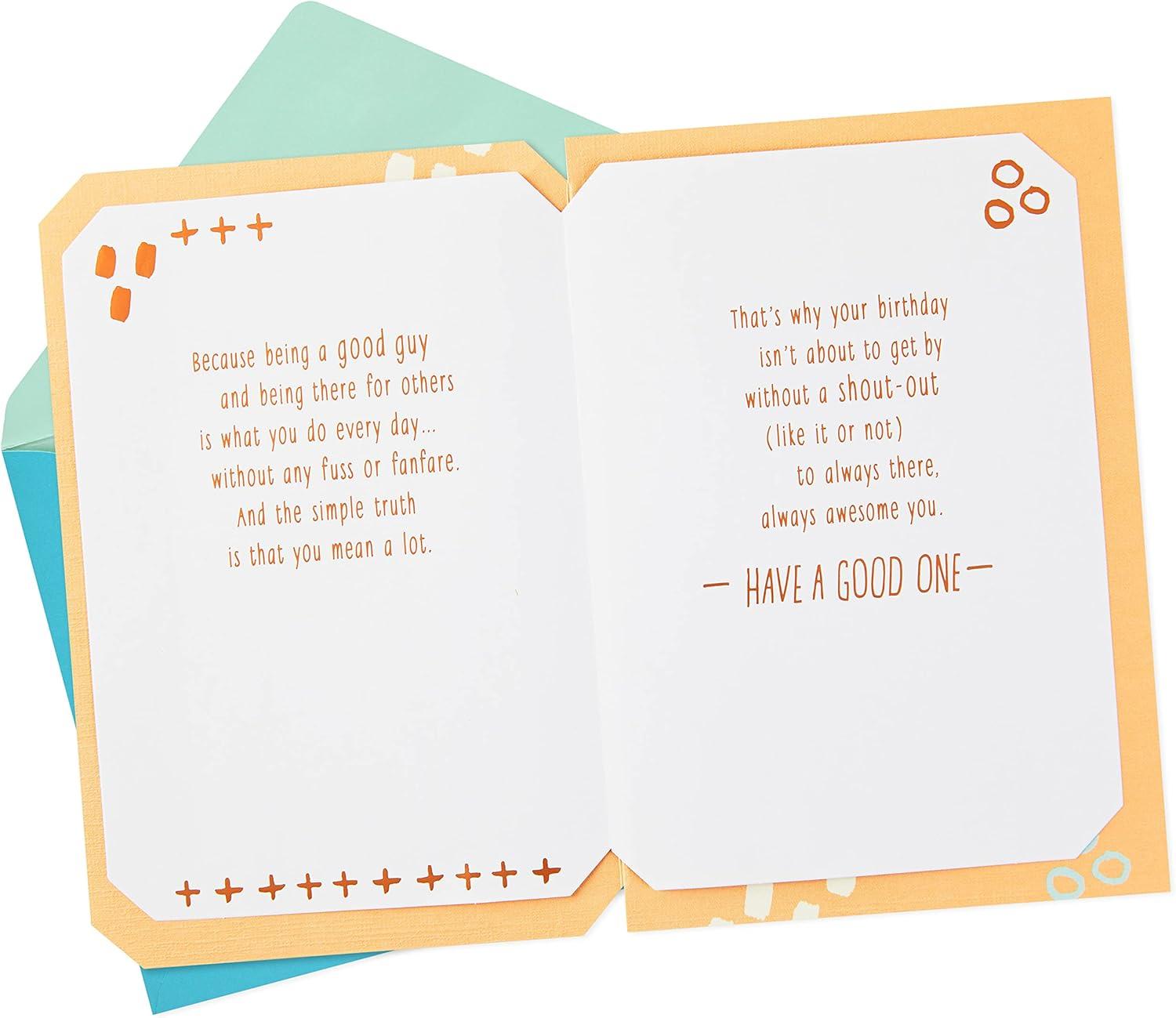 imageHallmark Signature Birthday Card for Him Superman SilhouetteDeserve to be Celebrated