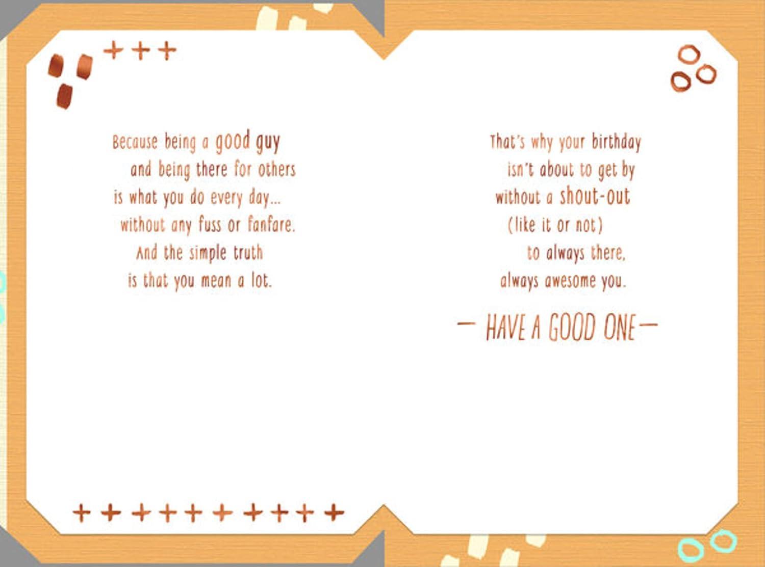 imageHallmark Signature Birthday Card for Him Superman SilhouetteDeserve to be Celebrated