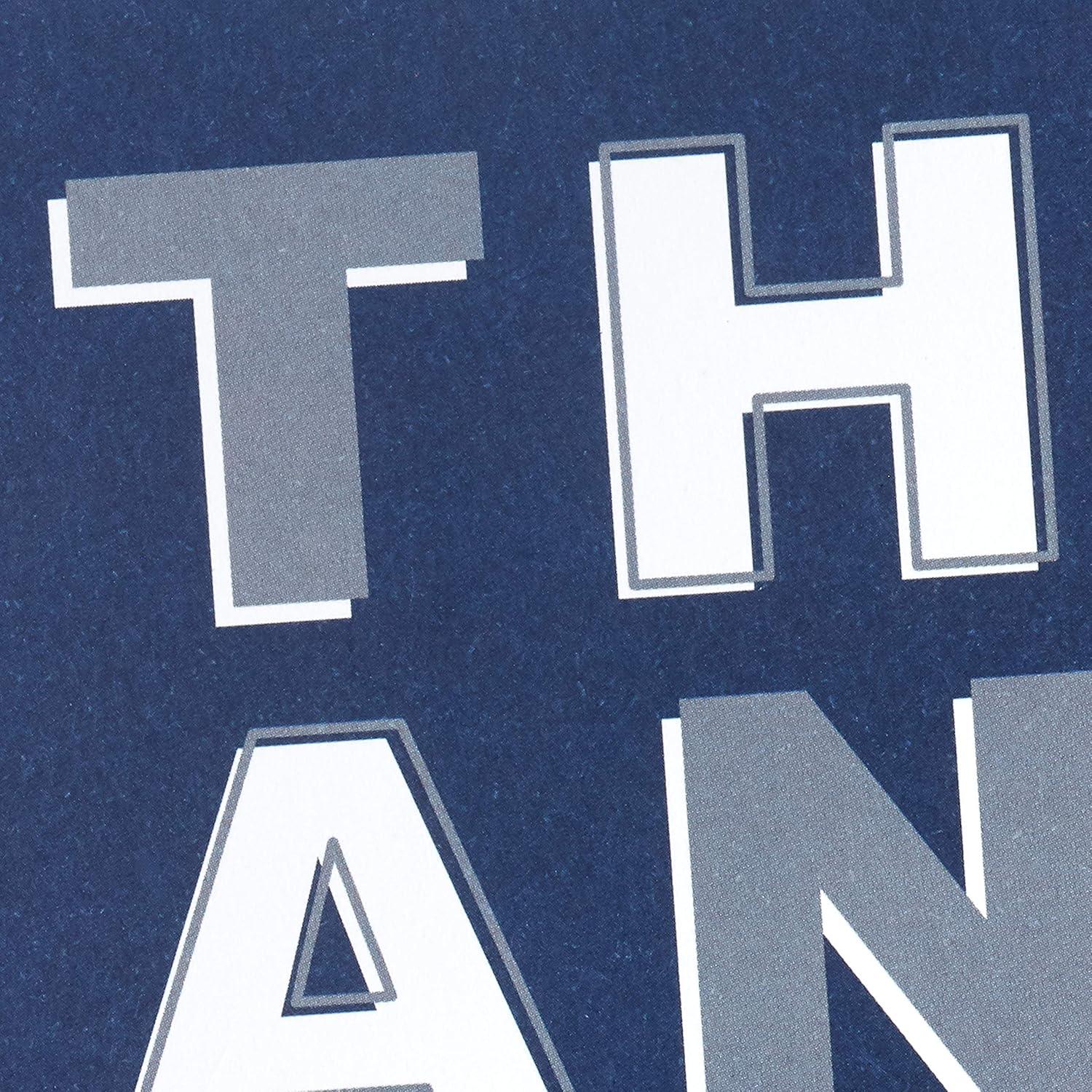 imageHallmark Thank You Cards Assortment Bold Type 36 Thank You Notes with Envelopes for Business Graduation Birthdays All Occasion