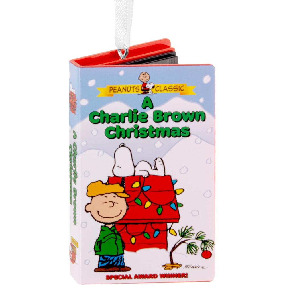 imageHallmark A Charlie Brown Christmas Retro Video Cassette Case Christmas Ornament Christmas Movie Gifts