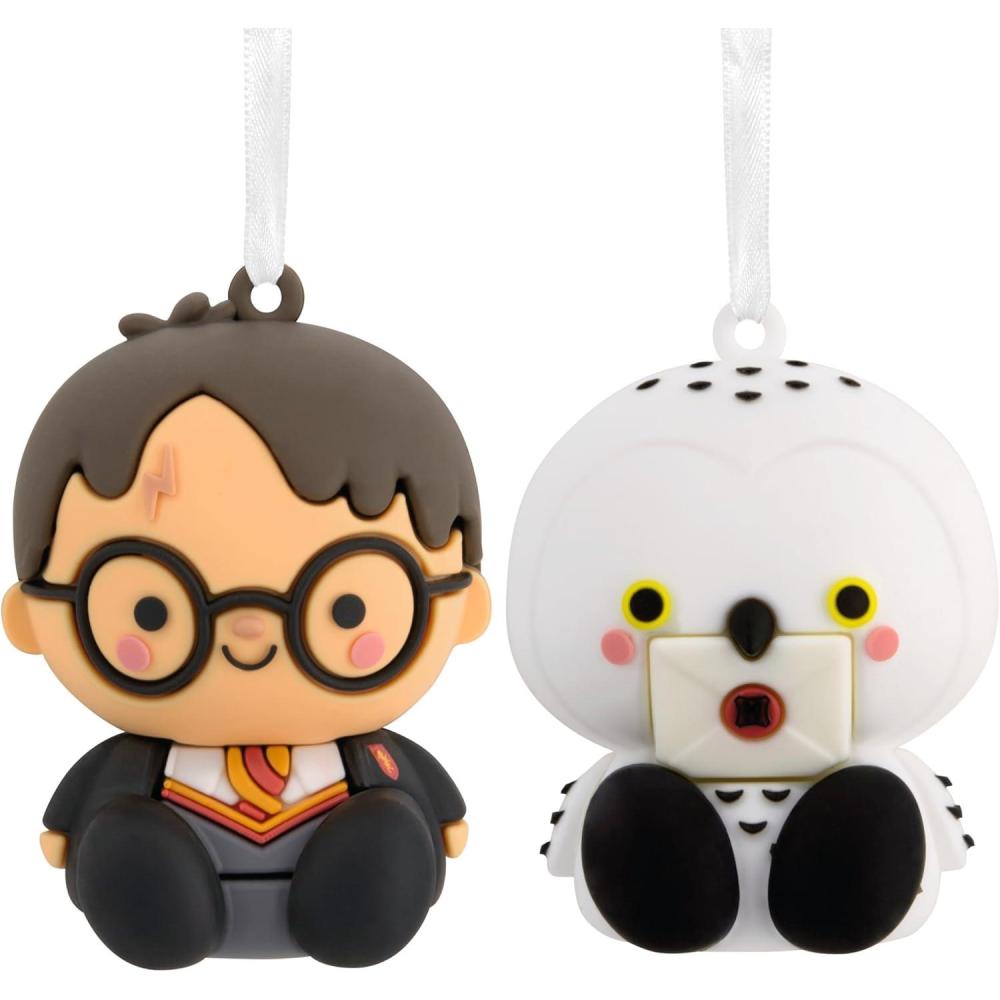 imageHallmark Better Together Harry Potter and Hedwig Magnetic Christmas Ornaments Set of 2Harry Potter  Hedwig
