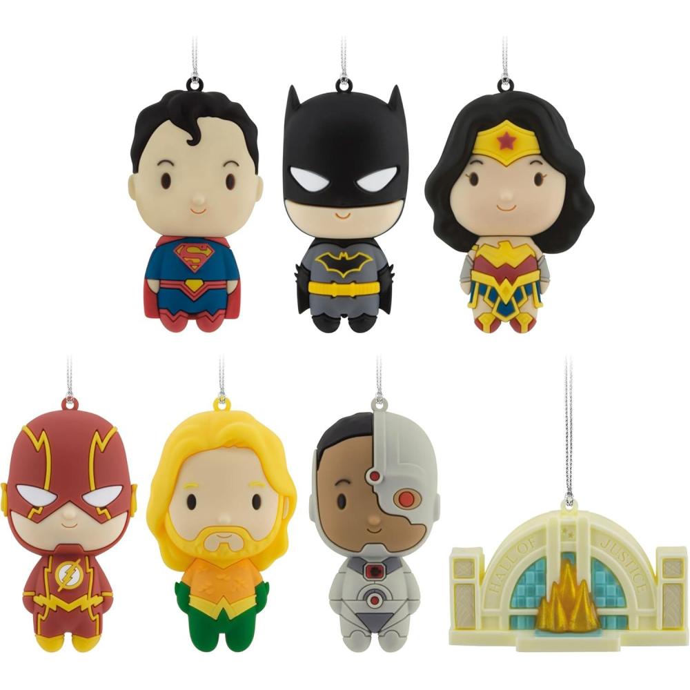 imageHallmark DC Justice League Mystery Christmas Ornaments Set of 2Justice League