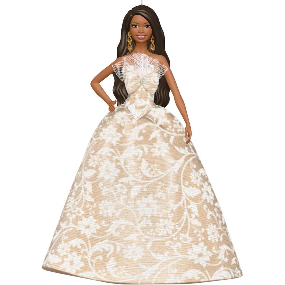 imageHallmark Keepsake Christmas Ornament 2025 2025 Latina Holiday Barbie Gifts for Barbie Fans2025 Black Holiday Barbie