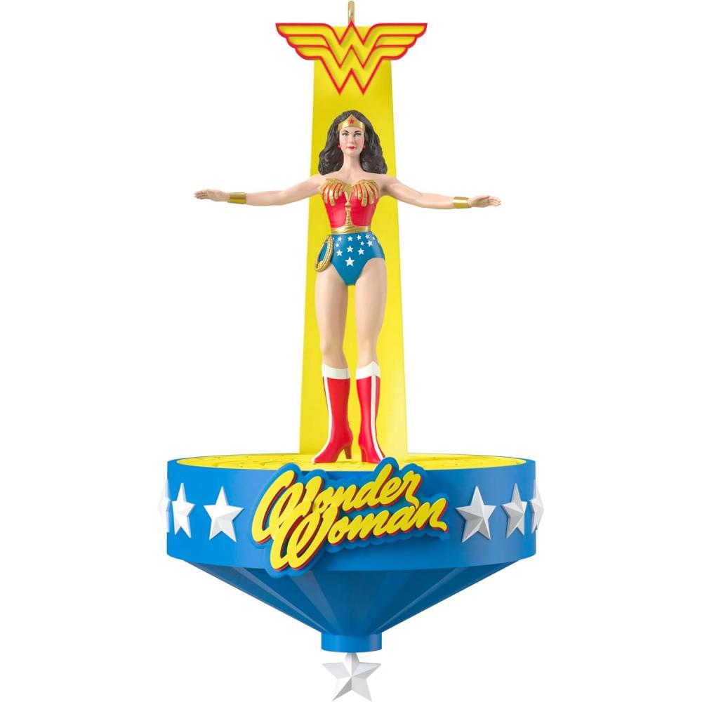imageHallmark Keepsake Christmas Ornament 2025 DC Wonder Woman Musical with Motion Gifts for DC Comics FansWonder Woman