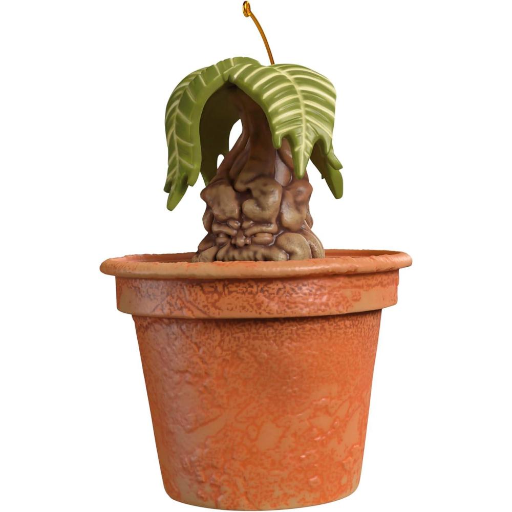 imageHallmark Keepsake Christmas Ornament 2025 Harry Potter Mandrake with Sound Gifts for Harry Potter FansPotted Mandrake