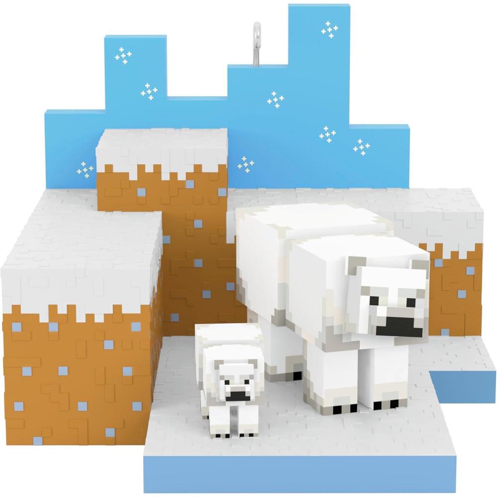 imageHallmark Keepsake Christmas Ornament Minecraft The Nether Gifts for GamersPolar Bears