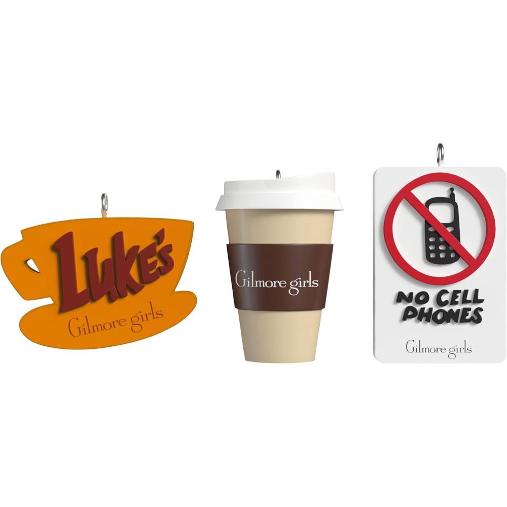 imageHallmark Keepsake Mini Ornaments 2025 Gilmore Girls Set of 3 TV Show GiftsGilmore Girls