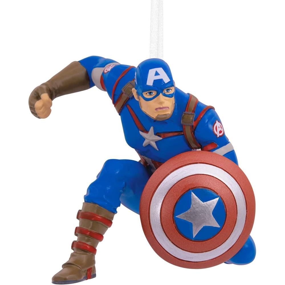 imageHallmark Marvel Miles Morales Christmas OrnamentCaptain America