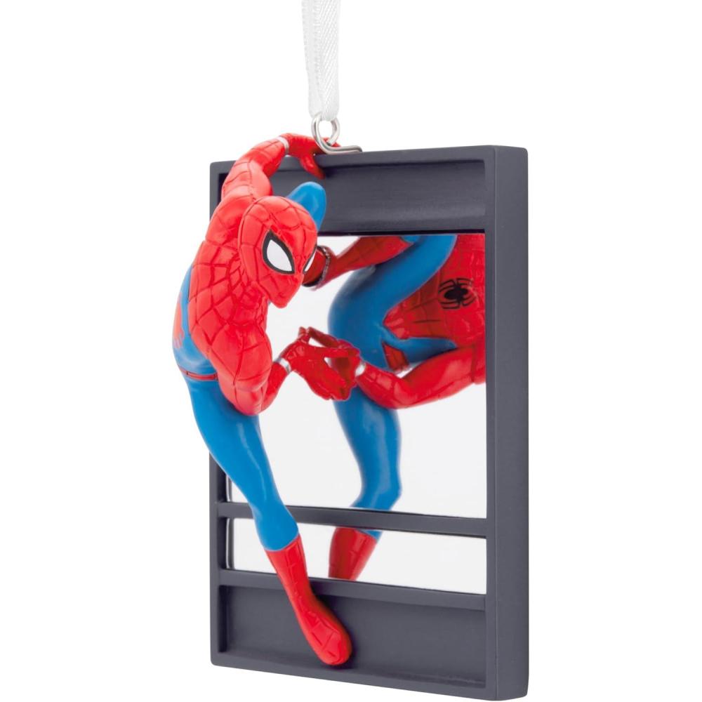 imageHallmark Marvel SpiderMan on Window Christmas Ornament Super Hero Gifts
