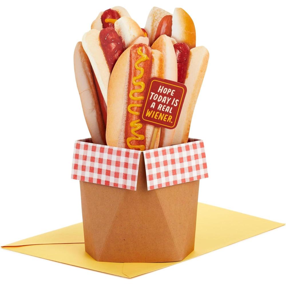 imageHallmark Paper Wonder Shoebox Pop Up Card Holy Crap You are Awesome for Birthday Congratulations Graduation All OccasionHot Dog Bouquet
