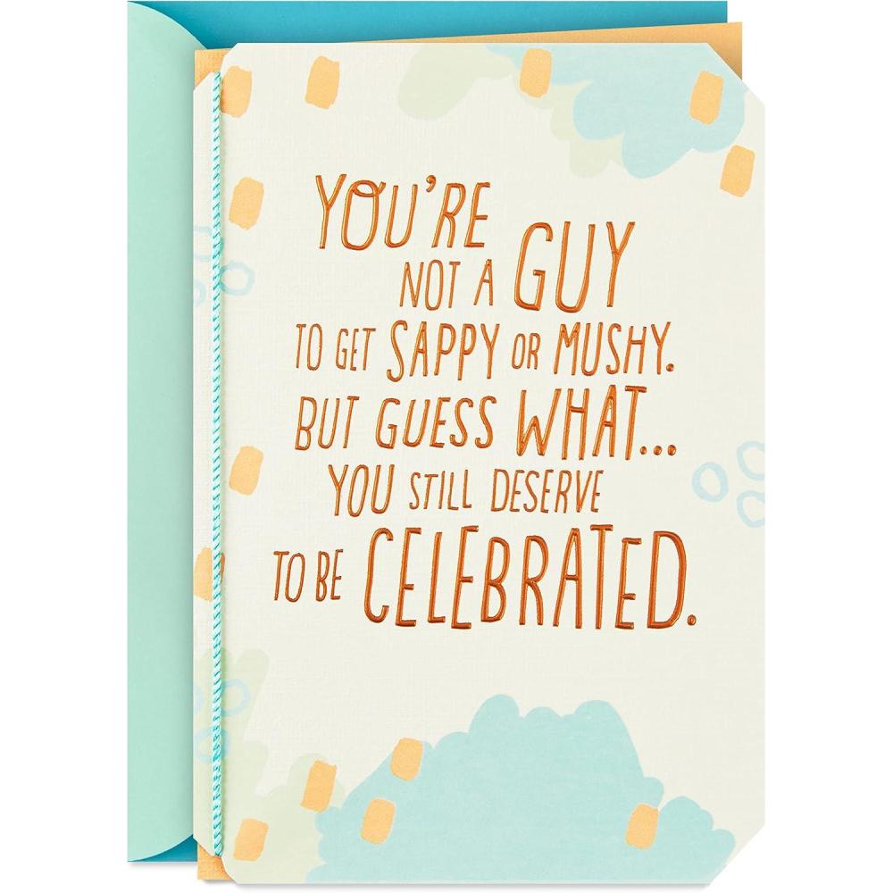 imageHallmark Signature Birthday Card for Him Superman SilhouetteDeserve to be Celebrated