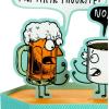 Hallmark Funny Pop Up Birthday Card for Him (Beer vs. Coffee) Paper Wonder Shoebox 3D Card(Beer vs. Coffee)