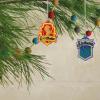 Hallmark Harry Potter Scenes Mini Christmas Ornaments, Shatterproof, Set of 4(Hogwarts Tree Topper)