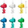 Hallmark Keepsake Christmas Ornament 2025, Peanuts 75th Anniversary Special Edition, Glass, Gifts for Peanuts Fans(Snoopy  Set of 6)