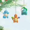 Hallmark Keepsake Mini Christmas Ornaments 2025, Pokémon Squirtle, Charmander, Bulbasaur, Set of 3, Gifts for Gamers(Bulbasaur)
