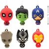 Hallmark Marvel Super Heroes Mini Christmas Tree Topper and Ornaments, Set of 5(Mini Ornaments)