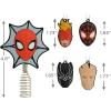 Hallmark Marvel Super Heroes Mini Christmas Tree Topper and Ornaments, Set of 5(Mini Tree Topper with Ornaments)