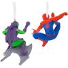 Hallmark Marvel Super Heroes Mystery Christmas Ornaments, Set of 2, Shatterproof(Spider-Man & Green Goblin)