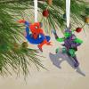 Hallmark Marvel Super Heroes Mystery Christmas Ornaments, Set of 2, Shatterproof(Spider-Man & Green Goblin)