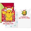 Hallmark Pack of Pokémon Christmas Cards, Pikachu Christmas Lights (4 Holiday Cards with Envelopes) (5XXH2386)(Pikachu Christmas Lights  4 Cards with Envelopes)