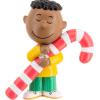 Hallmark Peanuts Franklin with Candy Cane Christmas Ornament, Gifts for Peanuts Fans