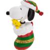 Hallmark Peanuts Snoopy and Woodstock in Stocking Christmas Ornament, Gifts for Peanuts Fans