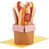 Hallmark Paper Wonder Shoebox Pop Up Card (Holy Crap, You are Awesome) for Birthday, Congratulations, Graduation, All Occasion(Hot Dog Bouquet)