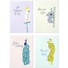 Hallmark Thank You Cards Assortment, Exotic Animals (48 Cards with Envelopes for Baby Showers, Bridal Showers, Weddings, All Occasion) Koala, Peacock (5STZ5117)(Animal)