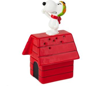 Hallmark Peanuts Stacked Salt and Pepper Shakers, Set of 2 (Flying Ace Snoopy) Gift for Mom, Nana, Fans