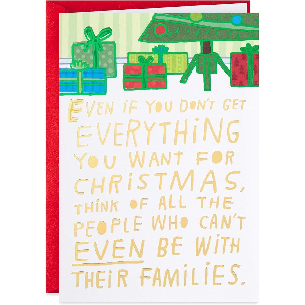 imageHallmark Shoebox Adult Humor Christmas Card Lets Just Be Naughty for Husband Wife Boyfriend GirlfriendFunny Be with Family Card