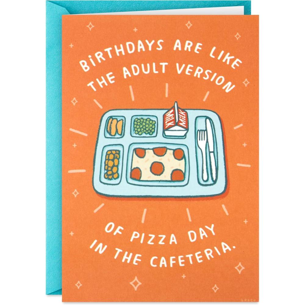 imageHallmark Shoebox Funny Birthday Card Delicious UnicornOrange