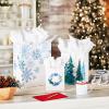 Hallmark Christmas Gift Bags – White with Wreaths, Snowflakes and Trees (8 Recyclable Bags: 3 Small 6″, 3 Medium 9″, 2 Large 13″) for Holiday Parties, Hanukkah, Winter Weddings