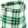 Hallmark Drawstring Christmas Gift Bag Set (2 Fabric Bags with Drawstrings; 1 Medium 10″, 1 Extra Large 20″) Santa, Red and White Stripe, 5XGB4902(Red  Blue  Green)