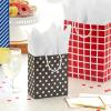 Hallmark Gift Bag Assortment (8 Bags: 3 Small 6″, 3 Medium 9″, 2 Large 13″) Celebrate, Stars, Stripes, Red, Blue, Recyclable Kraft Brown for Birthdays, Graduations, Father’s Day(Blue  Black)