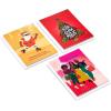 Hallmark Mahogany Christmas Money or Gift Card Holders (6 Cards with Envelopes) Black Santa with Reindeer(Spreading the Happy Card Assortment)