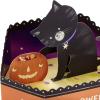 Hallmark Paper Wonder Shoebox Funny Pop Up Halloween Card (Happy Hallowiener)(Cat and Pumpkin)