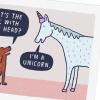 Hallmark Shoebox Funny Birthday Card (Delicious Unicorn)(White)