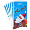 Hallmark Mahogany Christmas Money or Gift Card Holders (6 Cards with Envelopes) Black Santa with Reindeer(Black Santa Money Holders)