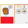 Hallmark Shoebox Pack of 2 Funny Birthday Cards (Toast and Goldfish)