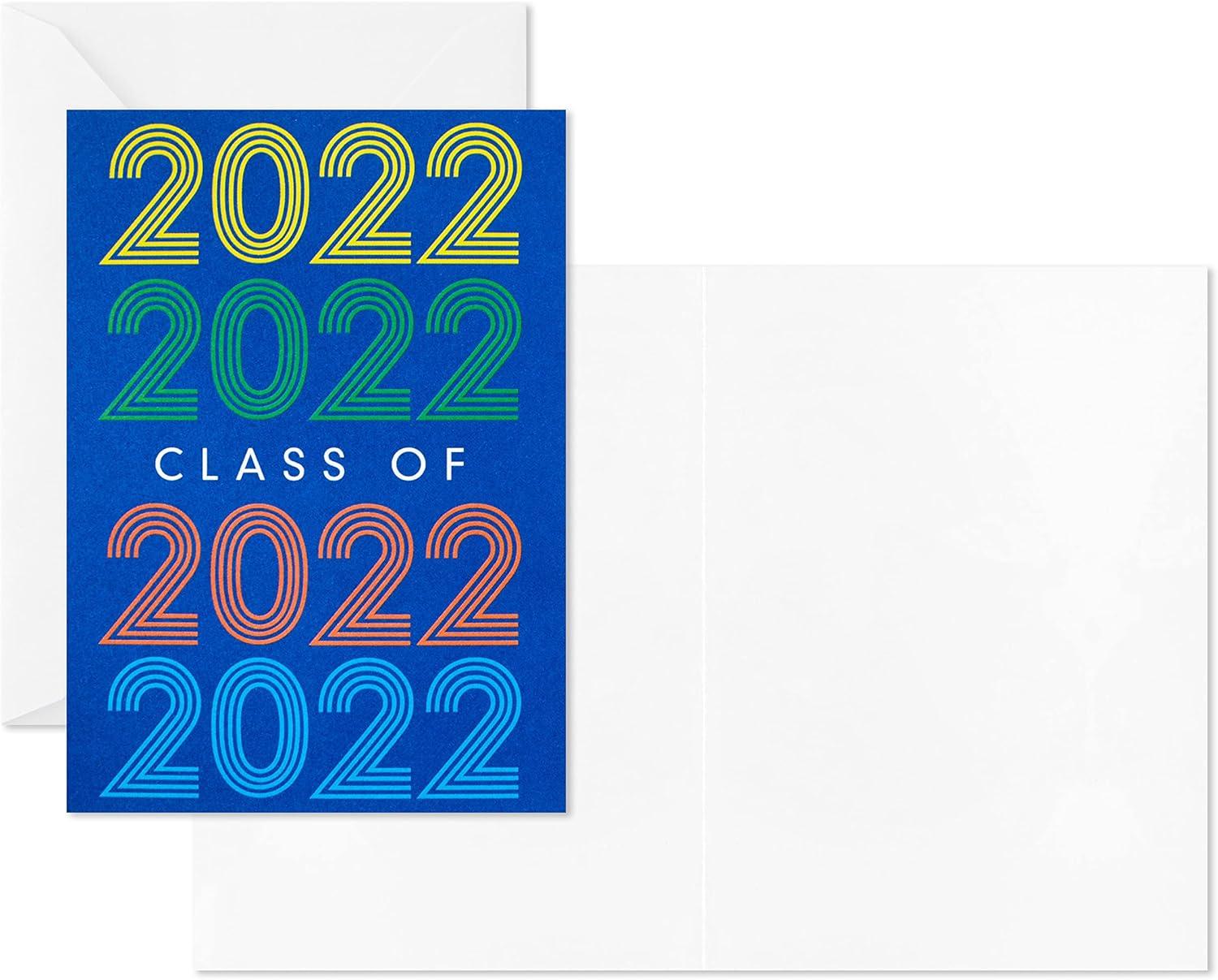 imageHallmark 2021 Graduation Party Invitations 20 Invites with Envelopes Retro Blue2022 Party 40 Party Invitations