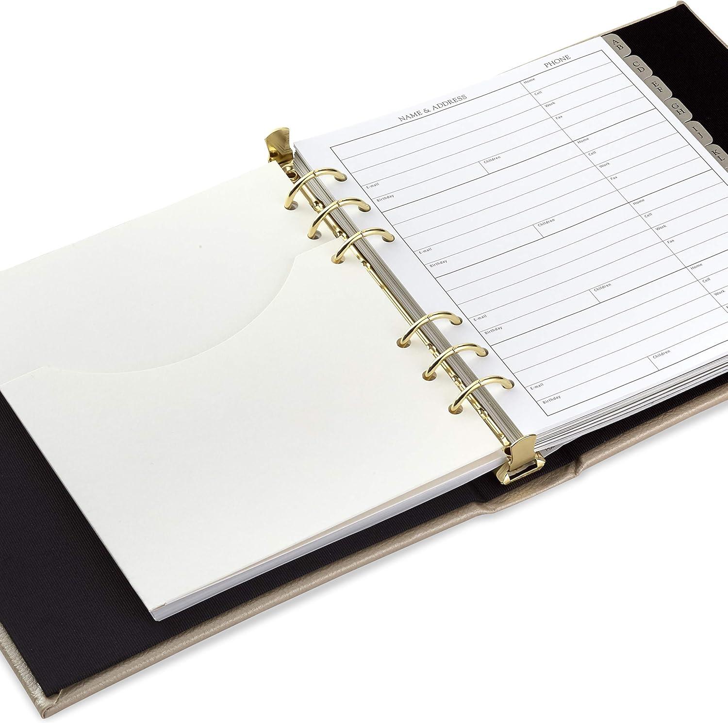 imageHallmark Address Book Refill Pages Pack of 44 Replacement Pages for Addresses AppointmentsReplacement 22 ct