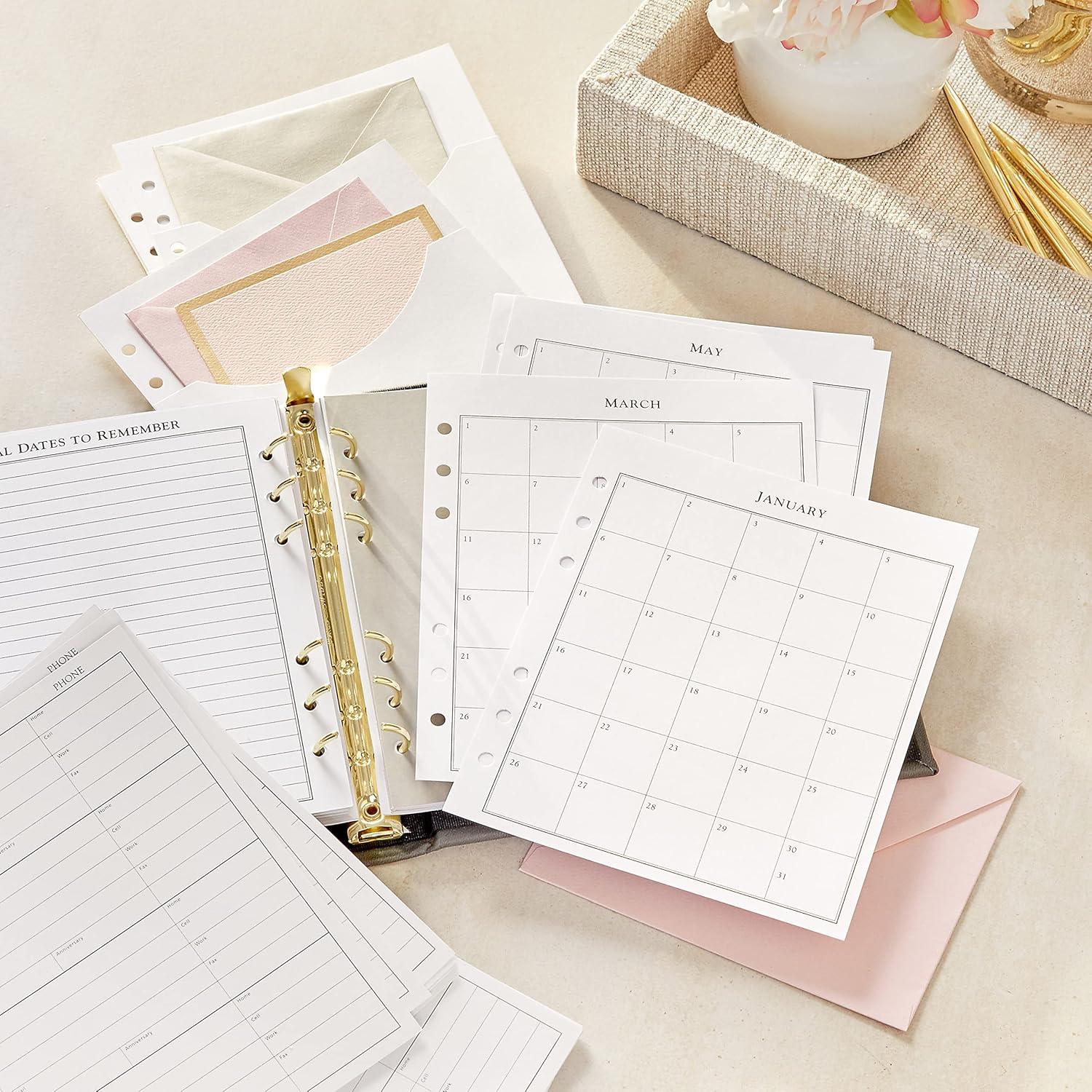 imageHallmark Address Book Refill Pages Pack of 44 Replacement Pages for Addresses AppointmentsReplacement 44 Ct