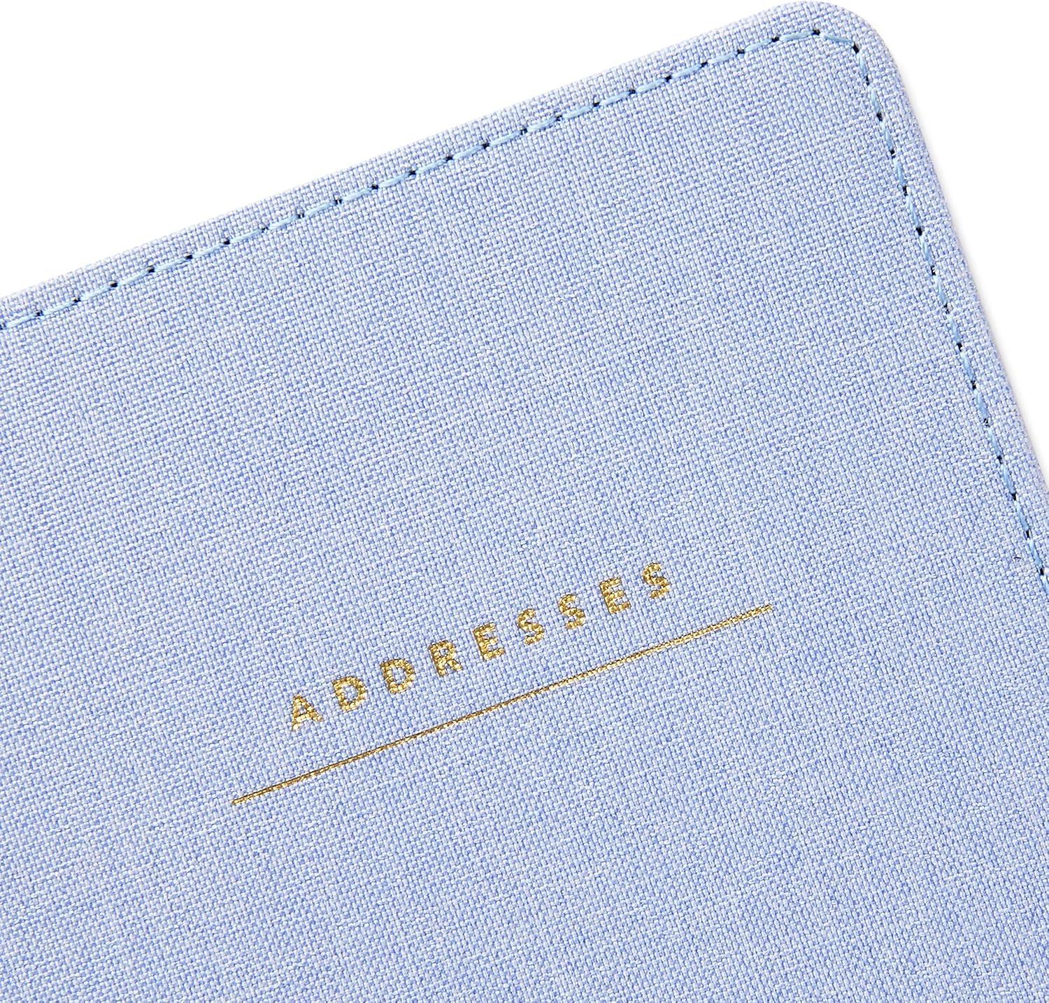 imageHallmark Hardcover Address Book Blue Chambray