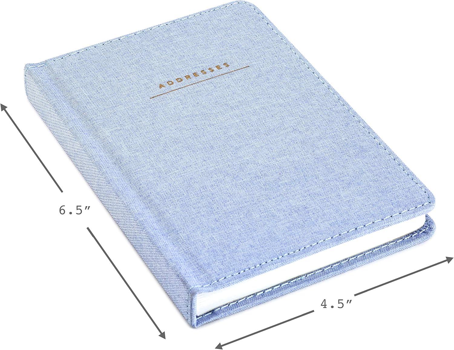 imageHallmark Hardcover Address Book Blue Chambray